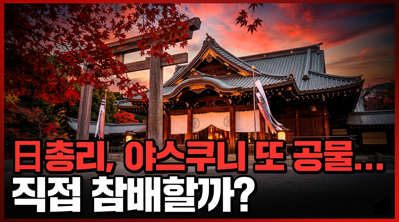 ​"다카이치 사나에 일본 총리 야스쿠니 신사 춘계 예대제 공물 봉납 및 직접 참배 여부 분석 썸네일"