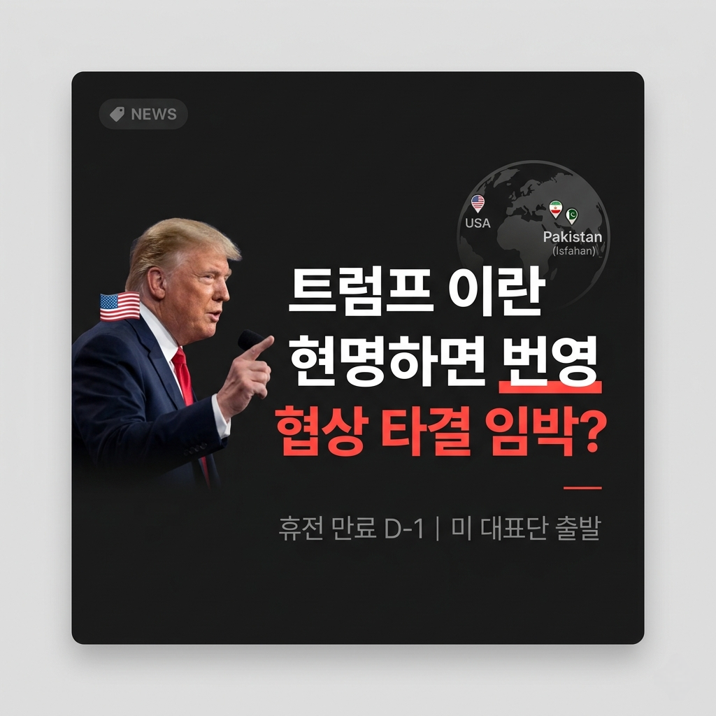 트럼프 이란 현명하면 번영 발언 및 이슬라마바드 협상 썸네일